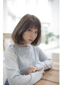 大人かわいいミディアムスタイル