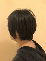 モリオ フロム ロンドン 鶴瀬店&nbsp;【morio鶴瀬】大人かわいい黒髪ショートボブ
