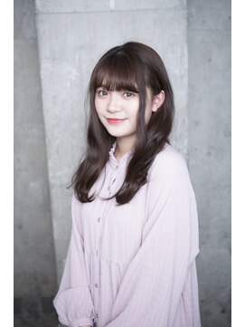 サロンドミルク 原宿(salon de MiLK) 【salon de MiLK 原宿】艶カラー×耳かけゆるウェーブ