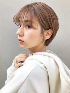 ミィ 表参道(mee.) 【mee.】 マニッシュ シースルーバング フレンチボブ