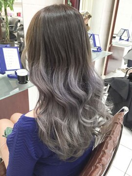 デイズ(days) アッシュグラデーションカラー ブリーチWカラーロングブランジュ