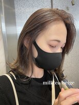 リリー(Lilley)&nbsp;【Lilley 稲永麻衣】ミルクティーベージュ+透け感ヘア 天神/今泉