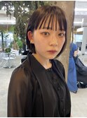 地毛風カラーとボブ