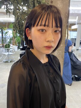 ガタカ(GATTACA) 地毛風カラーとボブ