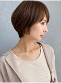大人可愛い♯20代30代40代♯耳かけ前下がりひし形ショートボブ