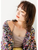 フェリア 梅田(FERIA)&nbsp;【梅田　茶屋町】フェザーバング×マロンベージュ×こなれミディ