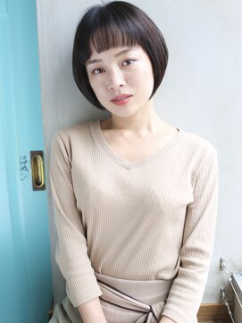 バース(BIRTH) 天神【BIRTH】ショコラアッシュ×オン眉ショートボブ