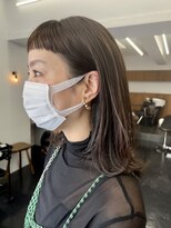 シベルバレー 横浜(sibell)&nbsp;＊20代30代切りっぱなしボブタッセルボブ顔周りレイヤーオリーブ