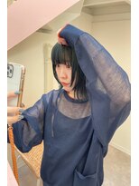 キオン(kyon)&nbsp;【kyon】顔周りウルフ ブルーカラー