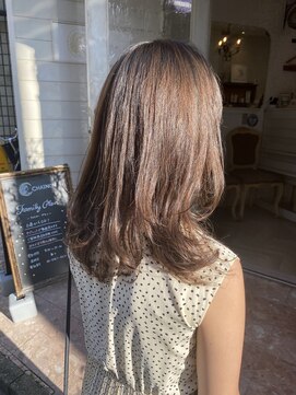 シェノン(CHAINON) 大人可愛い透明感アップブルージュセミディヘア30代梅ヶ丘美容室