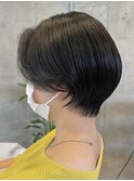大人ショート/グレージュカラー/似合わせカット/髪質改善[登戸]