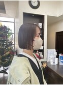 切りっぱなしボブ/マロンカラー/タンバルモリ