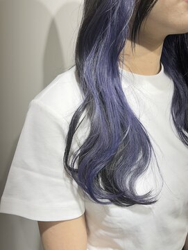 ウェーブス 大宮門街店(wave's) インナーカラーブルーラベンダー wave's門街 唯