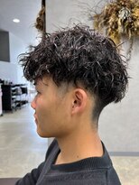 リット×ベリエ(Lit.×belier)&nbsp;ツイストスパイラルパーマメンズパーママッシュウルフフェード