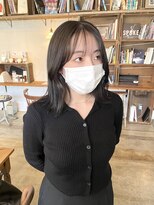 ヘアーアイストゥーレ(HAIR ICI TRE)&nbsp;ダークグレージュカラー ブリーチなしカラー 担当渡辺聖