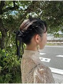 金箔お呼ばれアレンジ
