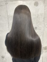 ルノン(LUNON) 艶グレージュ/ブリーチなし/髪質改善/暗髪/透明感カラー