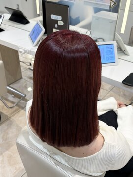 ケンジ 平塚 アネッタ(KENJE annetta) 《ワンカラー》艶髪レッドカラー