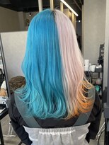 シエンゴールド(CIEN gold)&nbsp;ターコイズブルー/ホワイトカラー/裾カラー