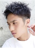 仙台スパイキーショートアップバングツーブロック30代40代◆
