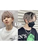 メンズ×ハイトーン×インナーカラー【稗田大輔】