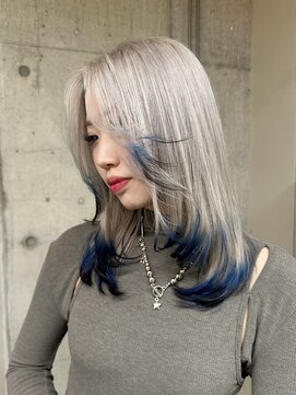 ソル ジングウマエ(SOL JINGUMAE) シルバー×ブルー×ブラックエンドカラー