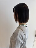 切りっぱなしボブ