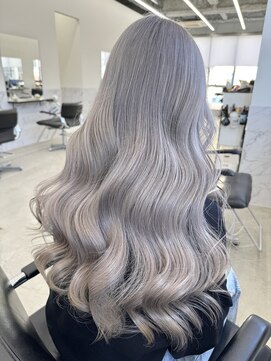 エゴル ナゴヤサカエ(ENGOL NAGOYA SAKAE) 【朝日大夢】ホワイトグレー/ハイトーンカラー/ブリーチ