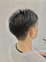 ロミー 本厚木(ROMMY.) メンズヘア☆刈り上げショートツーブロックフェード黒髪ビジネス