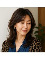 スープレックス ヘアーデザイン(SOUPREX HAIR DESIGN) 大人女性セミロングレイヤースタイル 20代 30代 40代 50代 60代