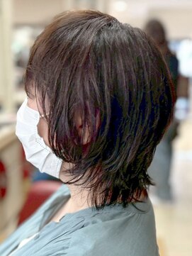 ヘアークリアー 春日部 おしゃれな大人のショートレイヤー ウルフレイヤー 白髪染め