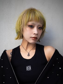 ギークス(GEEKS) 【GEEKS渋谷】ハッシュボブ/デザインカラー/冬カラー/ボブウルフ