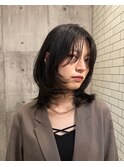 ワンホンレイヤー/ミルクティーブロンド/ダークブルー/戸塚