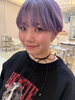 ヘアメイク アージュ 大野城 下大利店(HAIR MAKE age)&nbsp;マニッシュショート×バイオレットカラー
