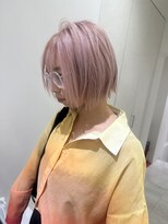 アイトーキョーエス 渋谷(AI TOKYO S)&nbsp;ミルクティーブロンド/ダークブルー/デジタルパーマ/渋谷