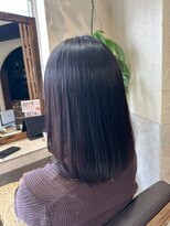 ヘアリゾート粋 ティガ 池袋店(tiga)&nbsp;艶髪ミディアムボブ/レイヤーカット/グレージュ
