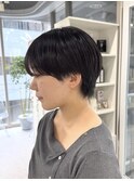 丸みショート/耳掛けショート/大人ハンサムショート