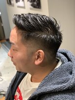 リバレッジ 広尾(Leverage)&nbsp;メンズワイルドアップバングサイトパートショートツーブロック