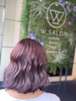 ダブル アンダーバー サロン(W_SALON) 【W_SALON 河原町】パープルグラデーション♪♪