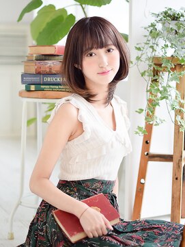 ローエン エサカ(ROWEN esaka) 『ROWEN』ウルフボブ×ツヤ髪モーブカラー