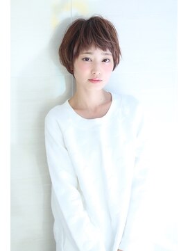 オーロ 宝塚店(ORO) ことりベージュアッシュブラウン大人かわいいワンサイドショート