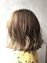 ヘアサロンエム 渋谷店(HAIR SALON M)&nbsp;外ハネボブ/アッシュブラウン/ネオウルフ/デザインカラー