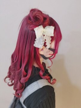 ヘアセットサロン ミント(Hair set salon MINT) ツインフルールハーフアップ