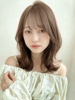 ザックラフィネ(ZACC raffine)&nbsp;ミディアムくびれヘア×ショコラアッシュ