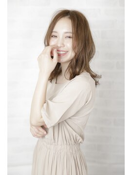 アフロディーテ 銀座(APHRODITE GINZA) 黒髪/グレーベージュ/レイヤーロング/前髪パーマ/銀座