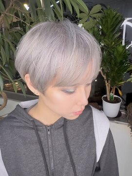 イエナ 渋谷(IENA) ハイトーンカラー シルバーグレージュ ホワイトシルバー