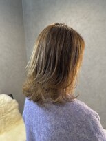 ラック(LUCK)&nbsp;ミディアムレイヤー/ハイライトベージュ/白髪ぼかし/船橋
