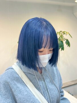 エトレ(etore) 大人気ボブスタイル/スカイブルー/マリンブルー/トリートメント