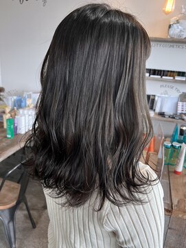 ミルシンク(1005mille cinq) アッシュグレー/透明感カラー/ミディアムヘア