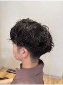 2wayバング×スパイラルパーマ